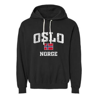 Oslo Norge Norway Garment-Dyed Fleece Hoodie