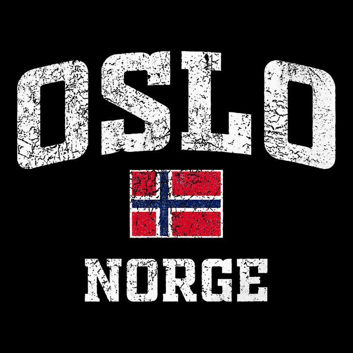 Oslo Norge Norway 7-Panel Snapback Hat