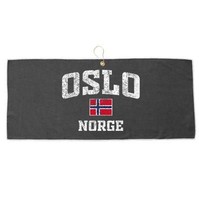 Oslo Norge Norway Large Microfiber Waffle Golf Towel