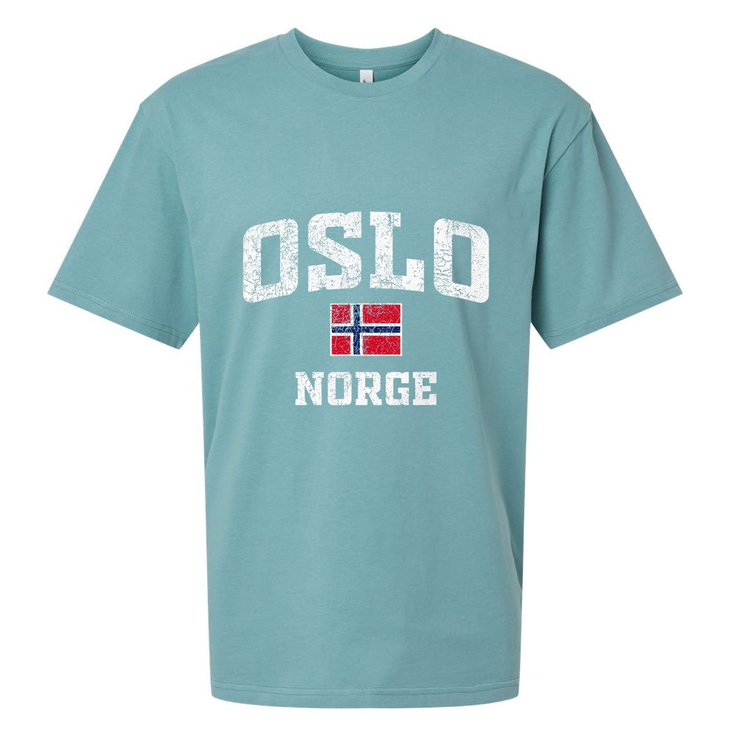 Oslo Norge Norway Sueded Cloud Jersey T-Shirt