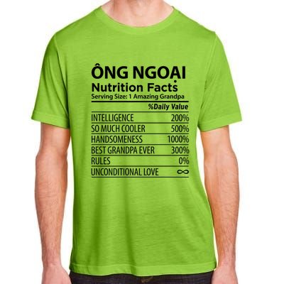 Ong Ngoai Nutrition Facts Vietnamese Grandpa Gift Adult ChromaSoft Performance T-Shirt