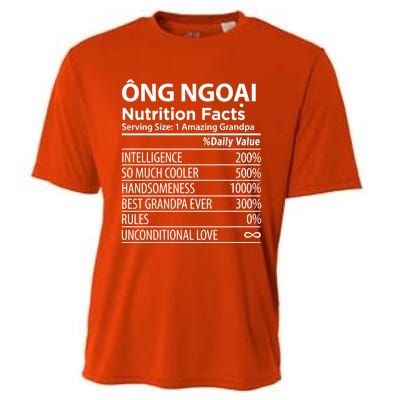 Ong Ngoai Nutrition Facts Vietnamese Grandpa Gift Cooling Performance Crew T-Shirt