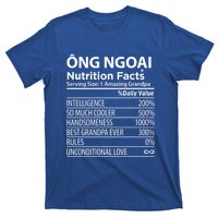 Ong Ngoai Nutrition Facts Vietnamese Grandpa Gift T-Shirt