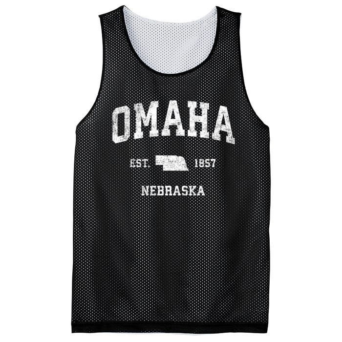 Omaha Nebraska Ne Vintage Sports Mesh Reversible Basketball Jersey Tank