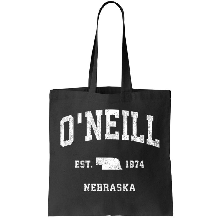 ONeill Nebraska Ne Vintage Athletic Tote Bag