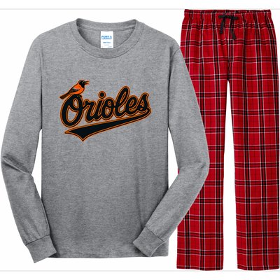 Orioles Name Long Sleeve Pajama Set