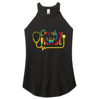 Oncology Nurse Oncologist Nurse Nursing School Gift Women's Perfect Tri Rocker Tank