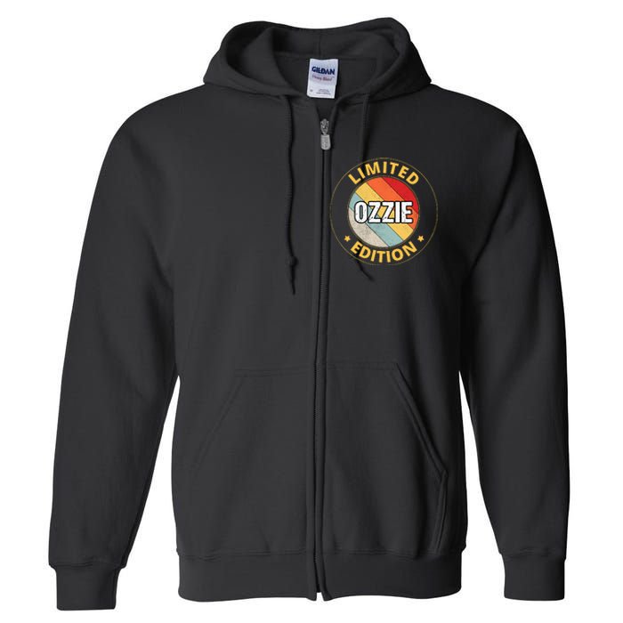 Ozzie Name Full Zip Hoodie