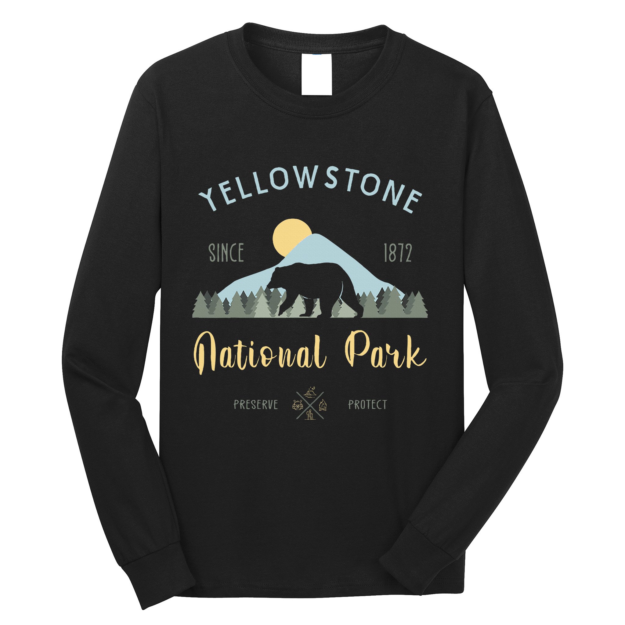 Outdoor National Park Yellowstone National Park Long Sleeve Shirt