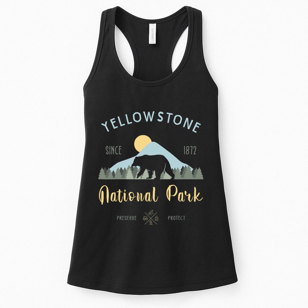 Outdoor National Park Yellowstone National Park Womens Tank Top