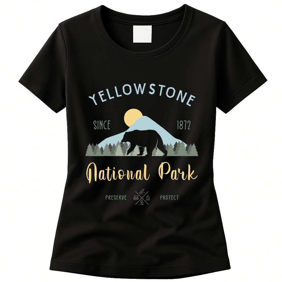 Outdoor National Park Yellowstone National Park Womens T-Shirt