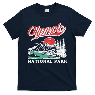 Olympic National Park Retro 80's Mountains Graphic T-Shirt