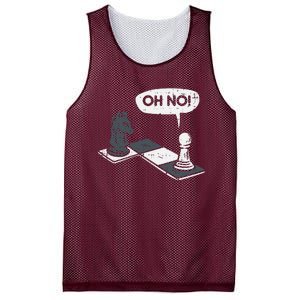 Oh No Pawn Knight Chess Game Player Master Mesh Reversible Basketball Jersey Tank