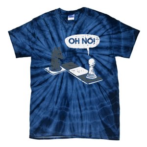 Oh No Pawn Knight Chess Game Player Master Tie-Dye T-Shirt