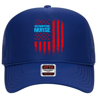 Orthopedic Nurse Research Ortho Nursing Rn Cool Gift High Crown Mesh Back Trucker Hat