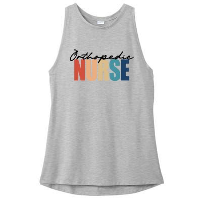 Orthopedic Nurse Rn Nursing Gift Ladies PosiCharge Tri-Blend Wicking Tank