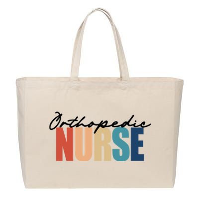 Orthopedic Nurse Rn Nursing Gift Cotton Canvas Jumbo Tote