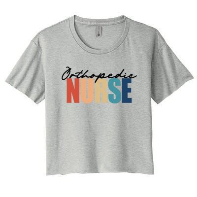 Orthopedic Nurse Rn Nursing Gift Women's Crop Top Tee