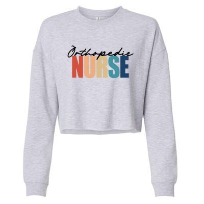 Orthopedic Nurse Rn Nursing Gift Cropped Pullover Crew