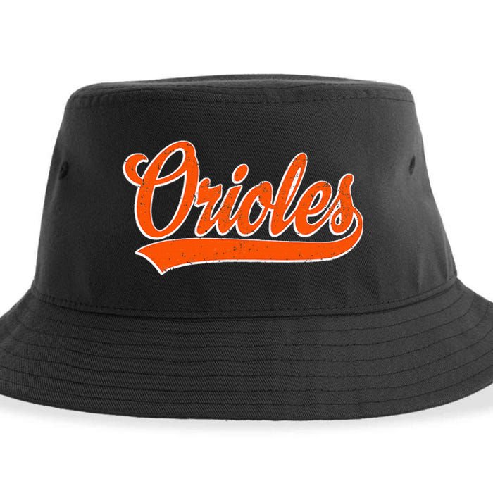 Orioles Name Retro Vintage Gift Sustainable Bucket Hat