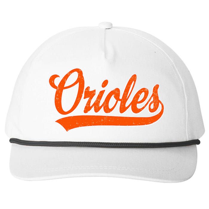 Orioles Name Retro Vintage Gift Snapback Five-Panel Rope Hat