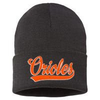 Orioles Name Retro Vintage Gift Sustainable Knit Beanie