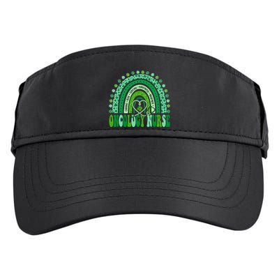 Oncology Nurse Rainbow Leopard St Patricks Day Nurse Great Gift Adult Drive Performance Visor