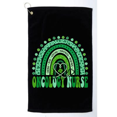 Oncology Nurse Rainbow Leopard St Patricks Day Nurse Great Gift Golf Towel