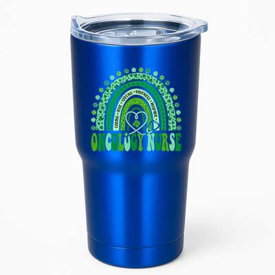 Oncology Nurse Rainbow Leopard St Patricks Day Nurse Great Gift Tumbler