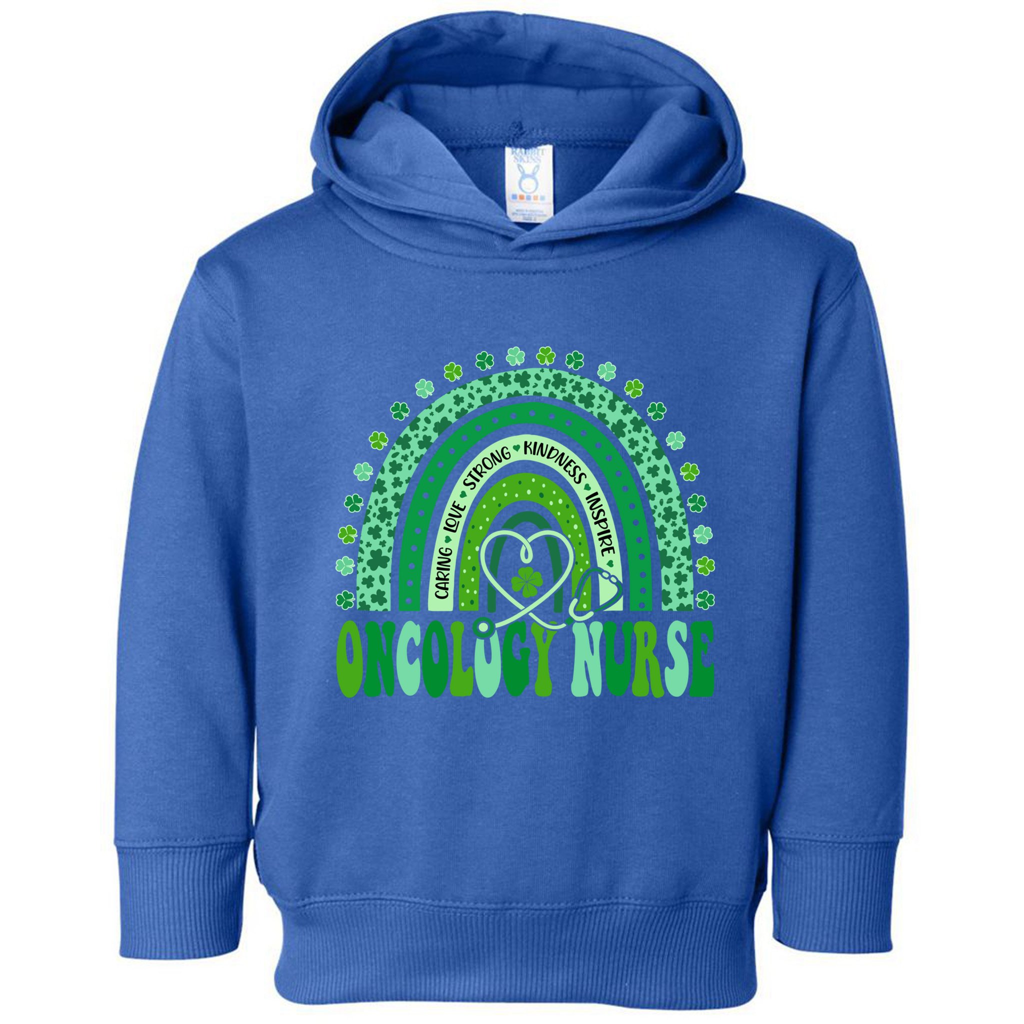 Oncology Nurse Rainbow Leopard St Patricks Day Nurse Great Gift Toddler Hoodie