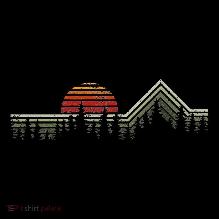 Outdoors Nature Retro Forrest Hiking T-Shirt