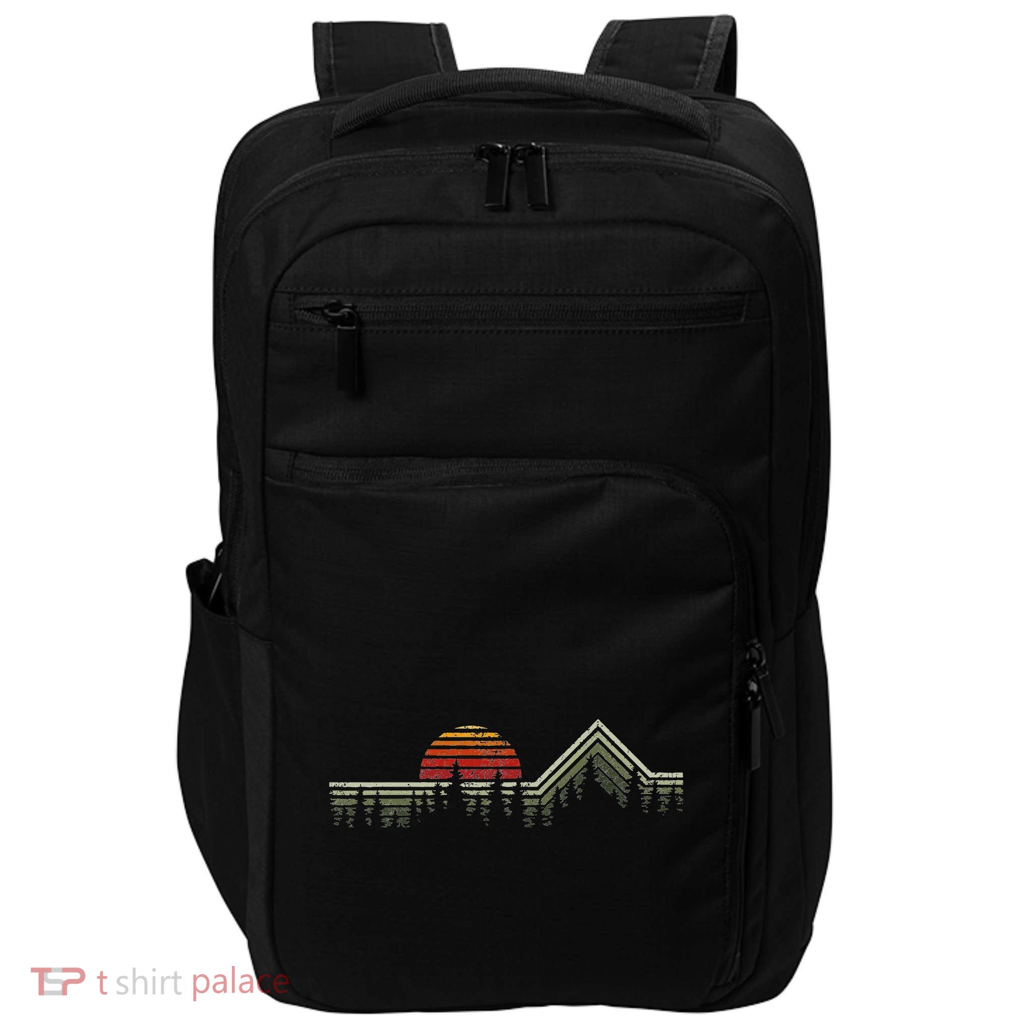 Outdoors Nature Retro Forrest Hiking Impact Tech Backpack