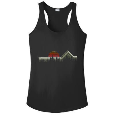 Outdoors Nature Retro Forrest Hiking Ladies PosiCharge Competitor Racerback Tank