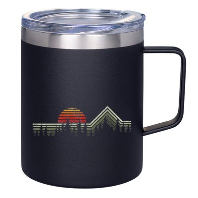 Outdoors Nature Retro Forrest Hiking 12oz Stainless Steel Coffee Mug
