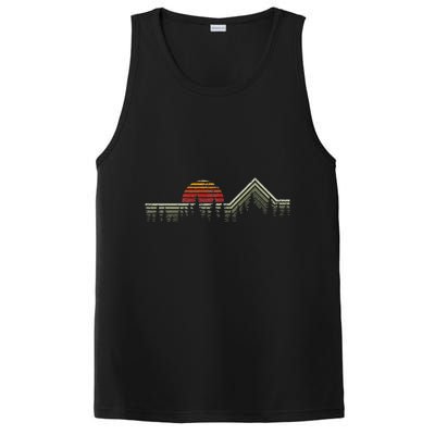 Outdoors Nature Retro Forrest Hiking PosiCharge Competitor Tank