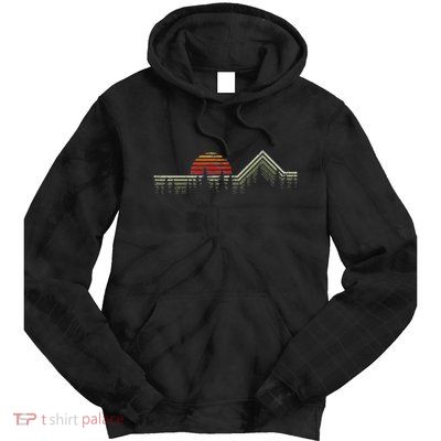 Outdoors Nature Retro Forrest Hiking Tie Dye Hoodie