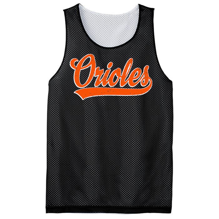 Orioles Name Retro Vintage Gift Mesh Reversible Basketball Jersey Tank