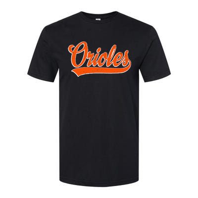 Orioles Name Retro Vintage Gift Softstyle® CVC T-Shirt