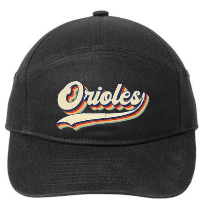 Orioles Name Retro Vintage Gift 7-Panel Snapback Hat