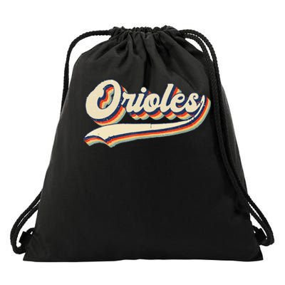 Orioles Name Retro Vintage Gift Drawstring Bag