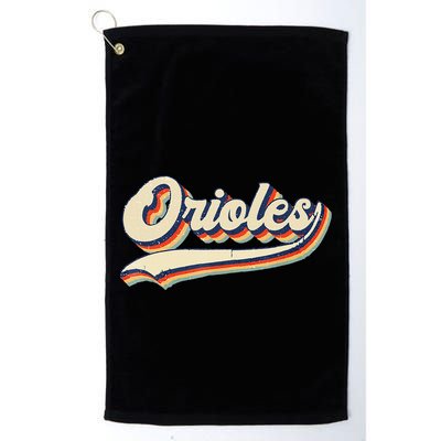 Orioles Name Retro Vintage Gift Golf Towel