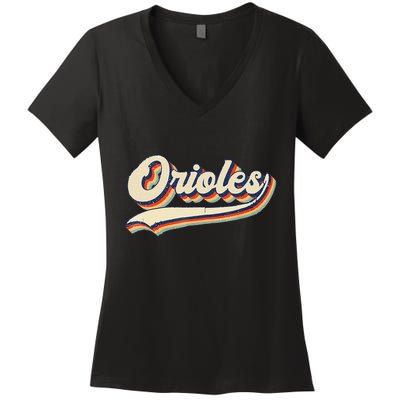 Orioles Name Retro Vintage Gift Women's V-Neck T-Shirt