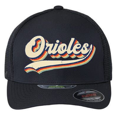 Orioles Name Retro Vintage Gift Flexfit Unipanel Trucker Cap