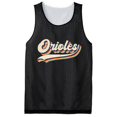 Orioles Name Retro Vintage Gift Mesh Reversible Basketball Jersey Tank
