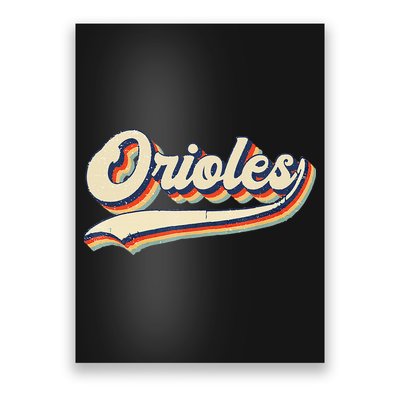Orioles Name Retro Vintage Gift Poster