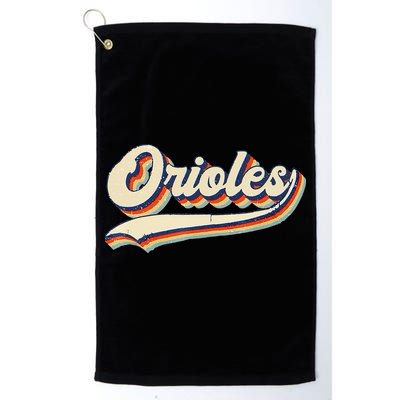 Orioles Name Retro Vintage Gift Golf Towel