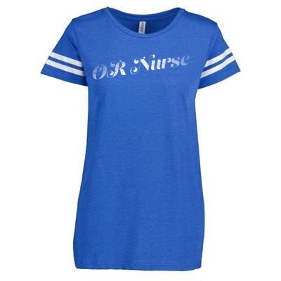 Or Nurse Retro Distressed Funny Gift Enza Ladies Jersey Football T-Shirt