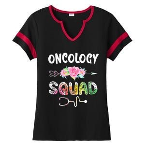 Oncology Nurse Squad Oncology Matching Nurse Ladies Halftime Notch Neck Tee