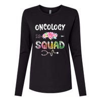 Oncology Nurse Squad Oncology Matching Nurse Womens Cotton Relaxed Long Sleeve T-Shirt