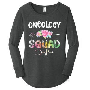 Oncology Nurse Squad Oncology Matching Nurse Women's Perfect Tri Tunic Long Sleeve Shirt